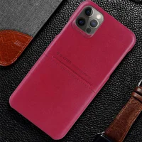 Шкіряна накладка G-Case Cardcool Series для Apple iPhone 12 Pro Max (6.7 ") Червоний