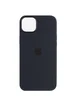 Чехол Silicone case (AAA) full with Magsafe для Apple iPhone 12 Pro Max (6.7") Черный / Black
