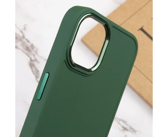 TPU чехол Bonbon Metal Style для Apple iPhone 12 Pro Max (6.7") Зеленый / Army green