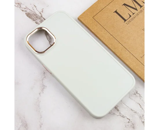 TPU чехол Bonbon Metal Style для Apple iPhone 12 Pro Max (6.7") Белый / White