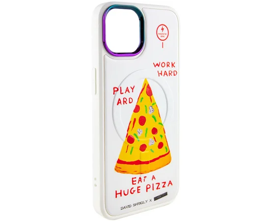 TPU+PC чехол Funny pictures with MagSafe для Apple iPhone 12 Pro Max (6.7") Pizza