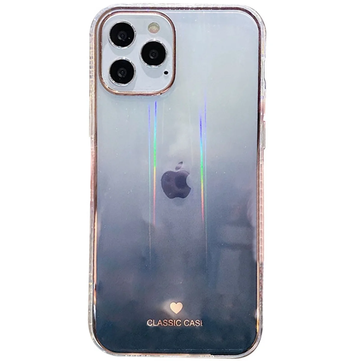 TPU + Glass чохол Aurora Classic для Apple iPhone 12 Pro Max (6.7 ") Чорний