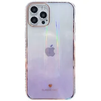 TPU + Glass чохол Aurora Classic для Apple iPhone 12 Pro Max (6.7 ") Бузковий