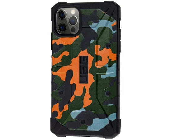 Ударопрочный чехол UAG Pathfinder камуфляж для Apple iPhone 12 Pro Max (6.7") Оранжевый