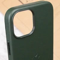 Шкіряний чохол Leather Case (AAA) with MagSafe для Apple iPhone 12 Pro Max (6.7 ") Forest Green