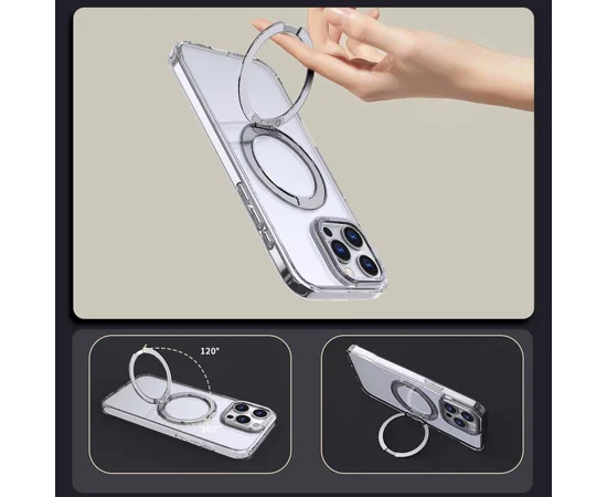 Чохол TPU+PC Empire with MagSafe and Ring для iPhone 12 Pro Max / 13 Pro Max (6.7") Clear