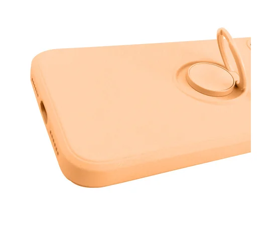 Чехол TPU Candy Ring Full Camera для Apple iPhone 12 Pro Max (6.7") Оранжевый / Coral