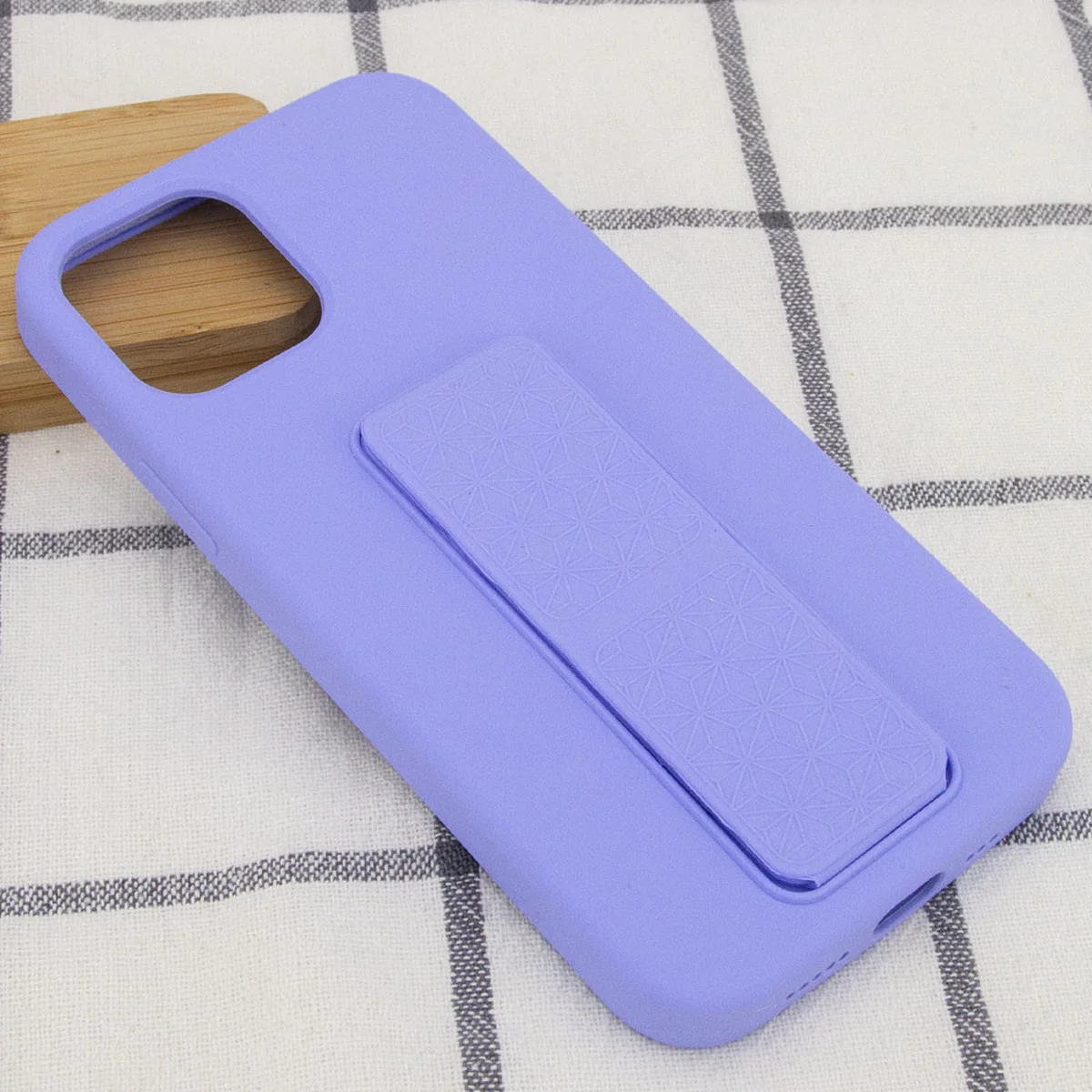 Чохол Silicone Case Hand Holder для Apple iPhone 12 Pro Max (6.7 ") Бузковий / Dasheen