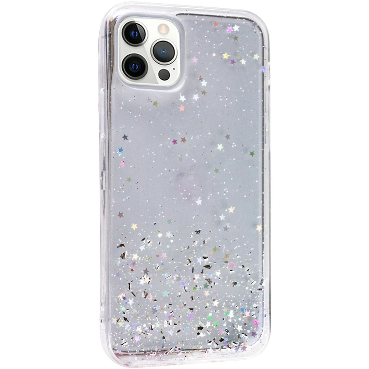 TPU чохол Star Glitter для Apple iPhone 12 Pro Max (6.7 ") Прозорий