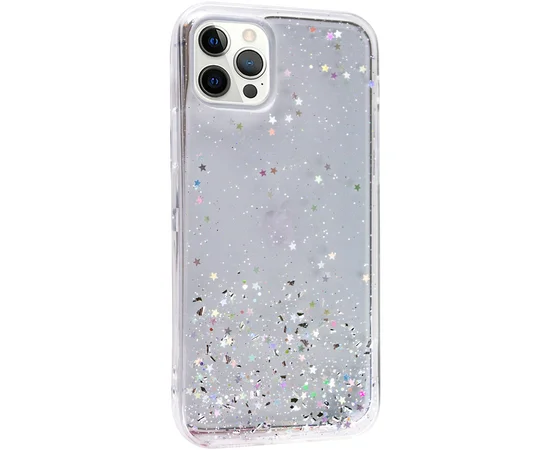 TPU чехол Star Glitter для Apple iPhone 12 Pro Max (6.7") Прозрачный