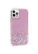 TPU чехол Star Glitter для Apple iPhone 12 Pro Max (6.7") Прозрачный / Розовый