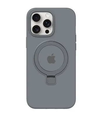 Чохол Silicone Case Full Protective with Ring для Apple iPhone 12 Pro Max (6.7") Grey