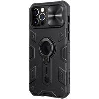 TPU+PC чехол Nillkin CamShield Armor (шторка на камеру) для Apple iPhone 12 Pro Max (6.7") Черный