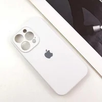 Чехол Silicone Case Full Camera Protective (AA) для Apple iPhone 12 Pro Max (6.7") Белый / White / PVH