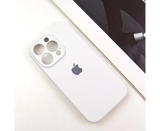 Чехол Silicone Case Full Camera Protective (AA) для Apple iPhone 12 Pro Max (6.7") Белый / White / PVH