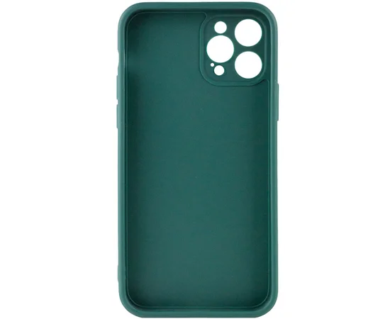 Силиконовый чехол Candy Full Camera для Apple iPhone 12 Pro Max (6.7") Зеленый / Forest green