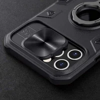 TPU+PC чехол Nillkin CamShield Armor (шторка на камеру) для Apple iPhone 12 Pro Max (6.7") Черный