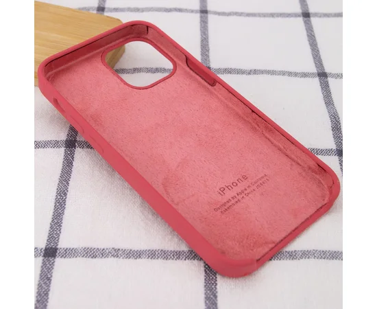 Чехол Silicone Case (AA) для Apple iPhone 12 Pro Max (6.7") Красный / Camellia