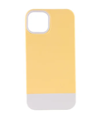 Чохол TPU+PC Bichromatic для Apple iPhone 12 Pro Max (6.7") Creamy-yellow / White
