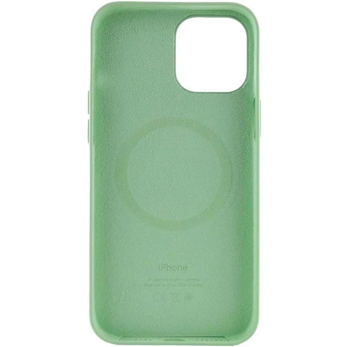 Чохол Silicone case (AAA) full with Magsafe and Animation для Apple iPhone 12 Pro Max (6.7 ") Зелений / Pistachio