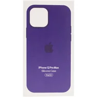 Чехол Silicone case (AAA) full with Magsafe and Animation для Apple iPhone 12 Pro Max (6.7") Фиолетовый / Amethyst