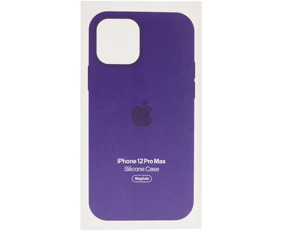 Чохол Silicone case (AAA) full with Magsafe and Animation для Apple iPhone 12 Pro Max (6.7") Фіолетовий / Amethyst