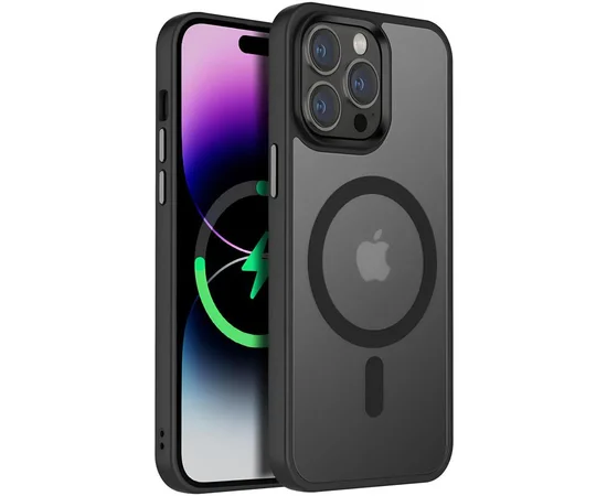 Чехол Ummi Colorful with MagSafe для Apple iPhone 12 Pro Max (6.7") Черный / Black