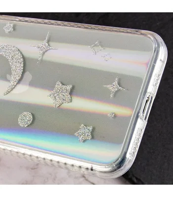TPU+Glass чехол Aurora Space для Apple iPhone 12 Pro Max (6.7") Месяц