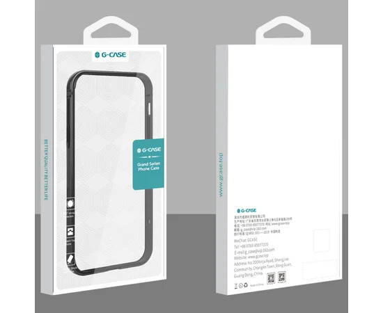 Metal+PC Бампер G-Case The Grand Series для Apple iPhone 12 Pro Max (6.7") Черный