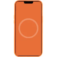 Чохол Silicone case (AAA) full with Magsafe and Animation для Apple iPhone 12 Pro Max (6.7 ") Помаранчевий / Kumquat