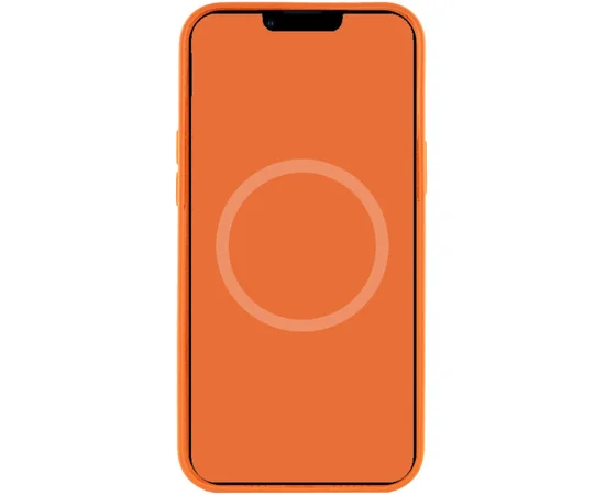 Чехол Silicone case (AAA) full with Magsafe and Animation для Apple iPhone 12 Pro Max (6.7") Оранжевый / Kumquat