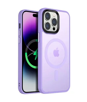 Чехол Ummi Colorful with MagSafe для Apple iPhone 12 Pro Max (6.7") Сиреневый / Light Purple