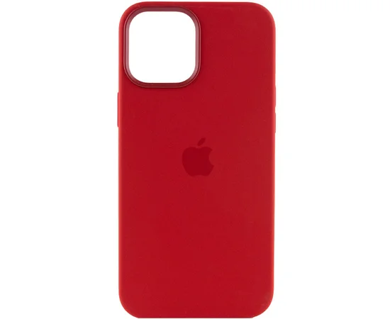 Чехол Silicone case (AAA) full with Magsafe and Animation для Apple iPhone 12 Pro Max (6.7") Красный / Red