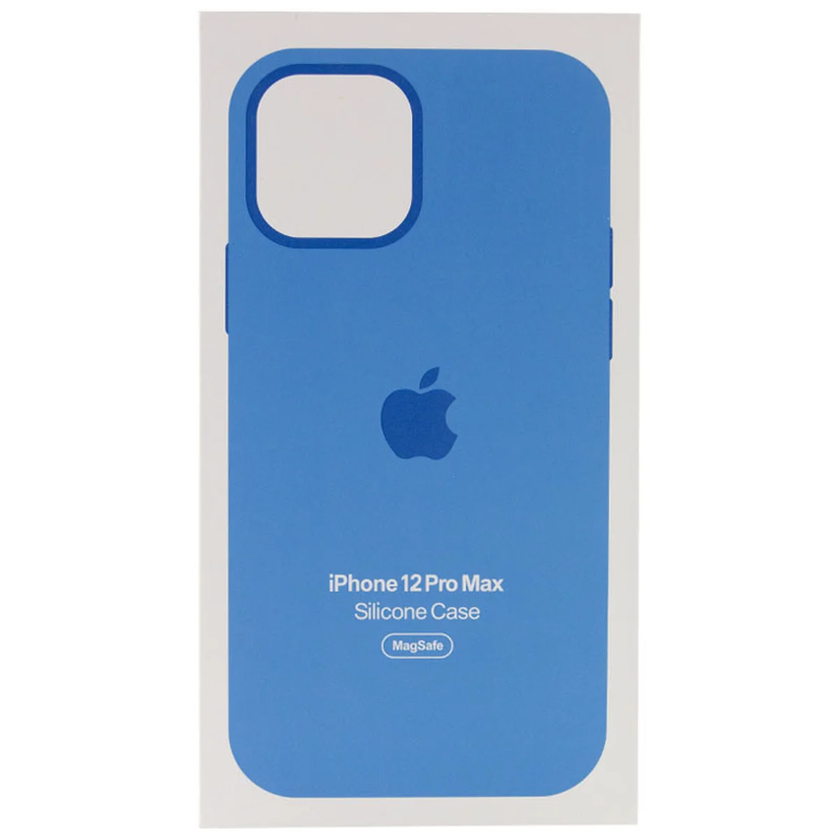 Чехол Silicone case (AAA) full with Magsafe and Animation для Apple iPhone 12 Pro Max (6.7") Синий / Capri Blue
