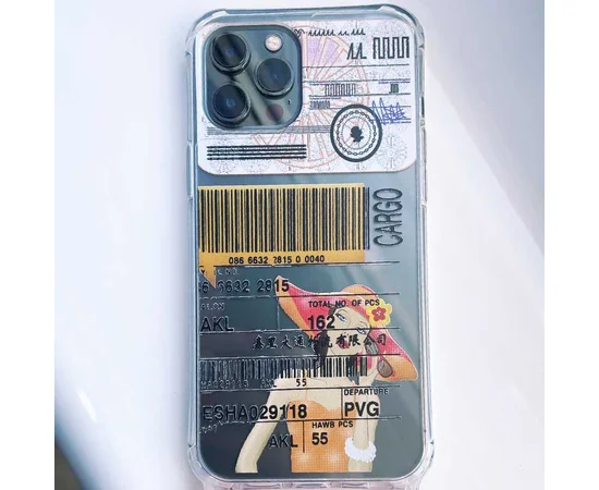 Чехол TPU Crossbody Street Style для Apple iPhone 12 Pro Max (6.7") Cargo / Красно-Коричневый