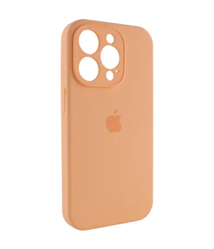 Чехол Silicone Case Full Camera Protective (AA) для Apple iPhone 12 Pro Max (6.7") Оранжевый / Cantaloupe