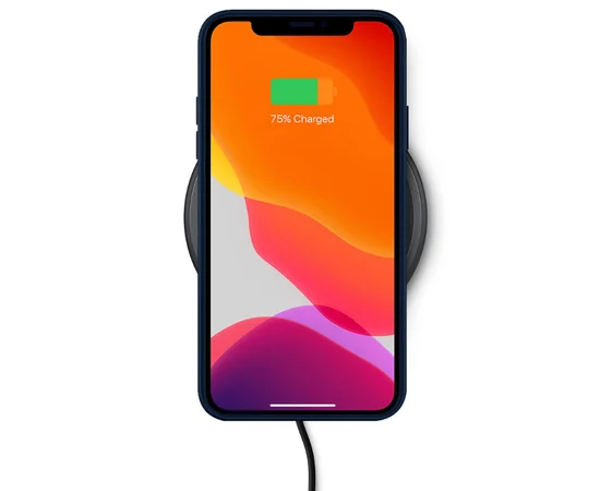 Кожаный чехол K-Doo Noble Collection для Apple iPhone 12 Pro Max (6.7") Темно-синий