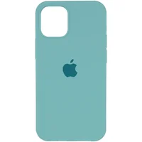 Чехол Silicone Case Full Protective (AA) для Apple iPhone 12 Pro Max (6.7") Бирюзовый / Marine Green