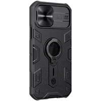 TPU+PC чехол Nillkin CamShield Armor (шторка на камеру) для Apple iPhone 12 Pro Max (6.7") Черный