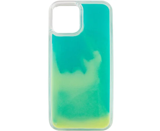 Неоновый чехол Neon Sand glow in the dark для Apple iPhone 12 Pro Max (6.7") Бирюзовый