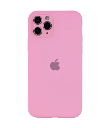 Чохол Silicone Case Full Camera Protective (AA) для Apple iPhone 12 Pro Max (6.7 ") Рожевий / Light pink