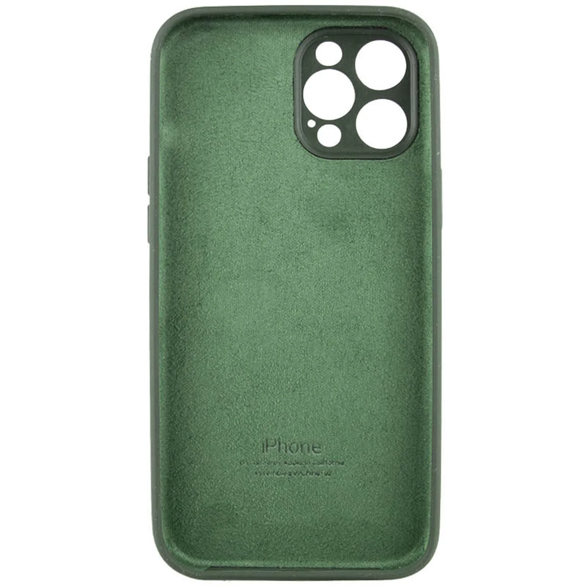 Чехол Silicone Case Full Camera Protective (AA) для Apple iPhone 12 Pro Max (6.7") Зеленый / Cyprus Green