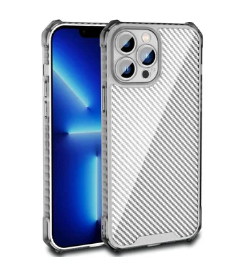 Чохол TPU Ease Carbon для Apple iPhone 12 Pro Max (6.7") Чорний / Прозорий