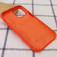 Чехол Silicone Case (AA) для Apple iPhone 12 Pro Max (6.7") Оранжевый / Apricot