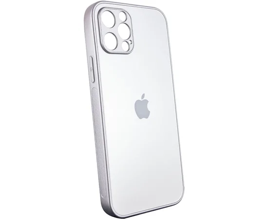 TPU+Glass чехол Matte Candy Full camera для Apple iPhone 12 Pro Max (6.7") Белый