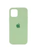 Чехол Silicone Case Full Protective (AA) для Apple iPhone 12 Pro Max (6.7") Мятный / Mint