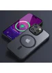 TPU+PC чехол Metal Buttons with MagSafe Colorful для Apple iPhone 12 Pro Max (6.7") Черный