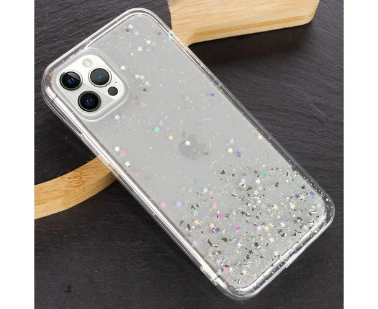 TPU чехол Star Glitter для Apple iPhone 12 Pro Max (6.7") Прозрачный