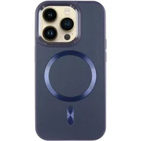 Кожаный чехол SnapCase with MagSafe для Apple iPhone 12 Pro Max (6.7") Dark Blue