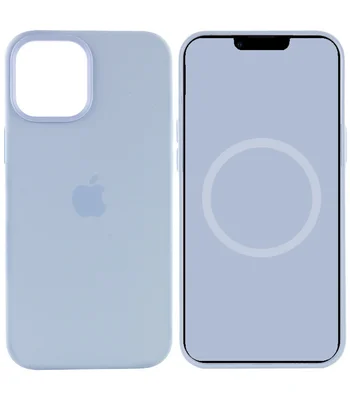Чехол Silicone case (AAA) full with Magsafe and Animation для Apple iPhone 12 Pro Max (6.7") Голубой / Cloud Blue Чехол Silicone case (AAA) full with Magsafe and Animation для Apple iPhone 12 Pro Max (6.7") Голубой / Cloud Blue